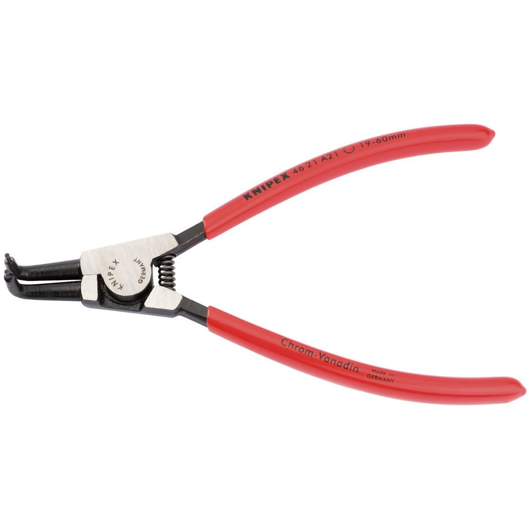 Knipex 50746 46 21 A21 Sbe A21 Bent External Circlip Pliers 19 - 60Mm each - Image 1