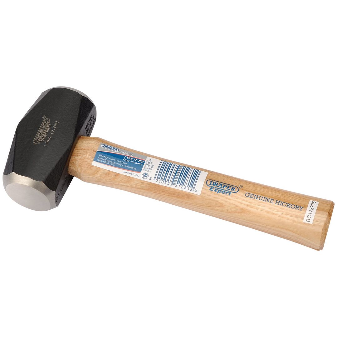 Draper Expert 51281 Hickory Shaft Club Hammer 1Kg /2.2Lb each - Image 1