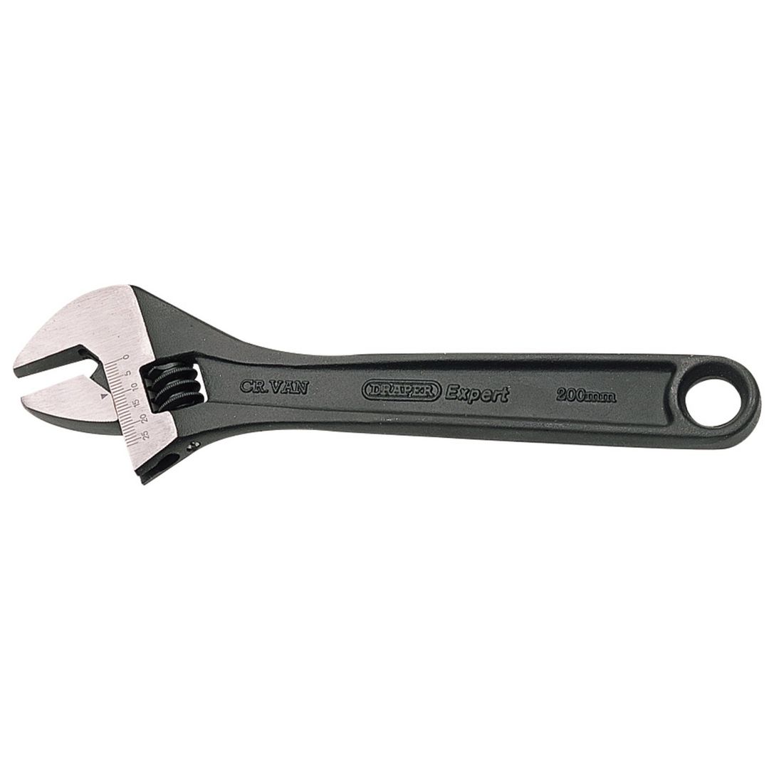 Draper Expert 52680 Crescent-Type Adjustable Wrench With Phosphate Finish 200Mm each - Image 1