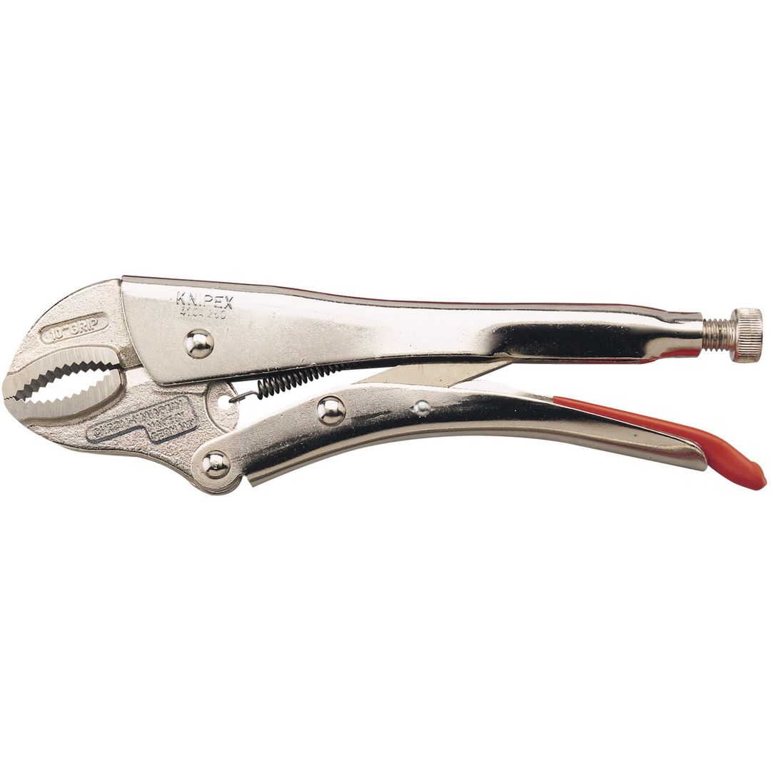 Knipex 54217 41 04 250 Curved Jaw Self Grip Pliers 250Mm each - Image 1