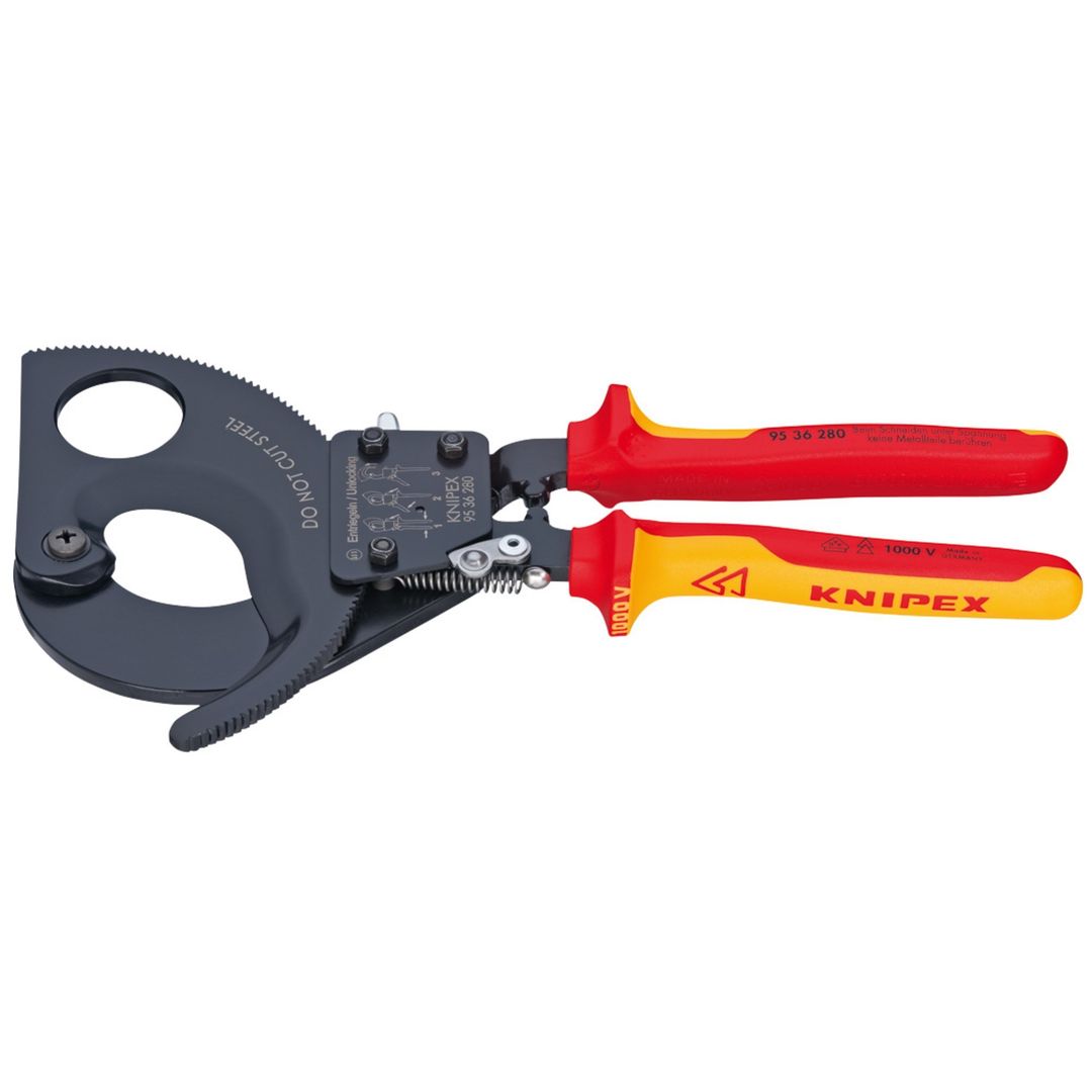 Knipex 55015 95 36 280 Vde Heavy Duty Cable Cutter 280Mm each - Image 1
