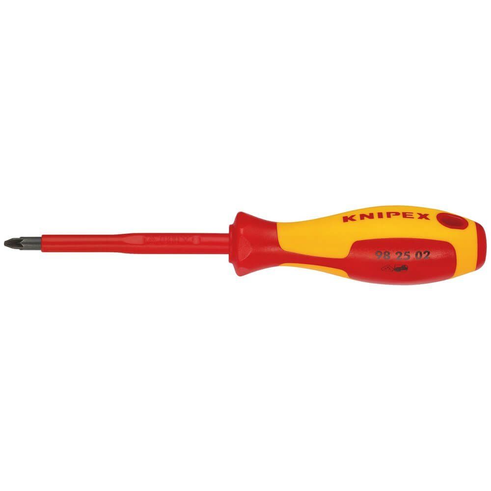 Knipex Knipex 98 25 02 VDE Insulated Pozidriv® Screwdriver PZ2 x 100mm - Image 1
