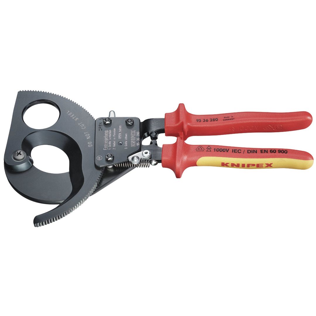 Knipex 57677 95 36 250 Vde Heavy Duty Cable Cutter 250Mm each - Image 1