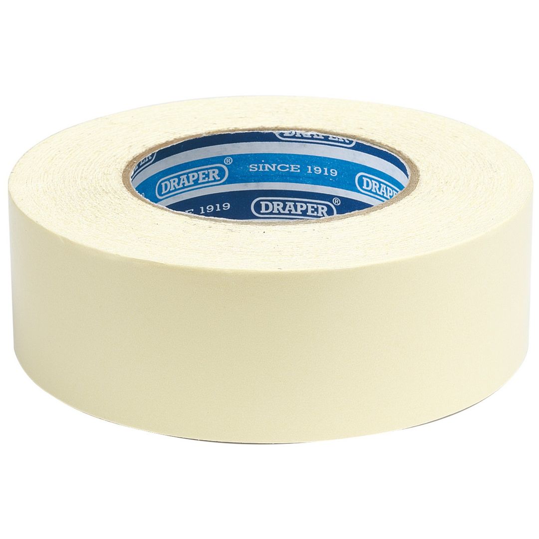 Draper Expert 65392 Heavy Duty Double Sided Tape 50M X 50Mm per roll - Image 1