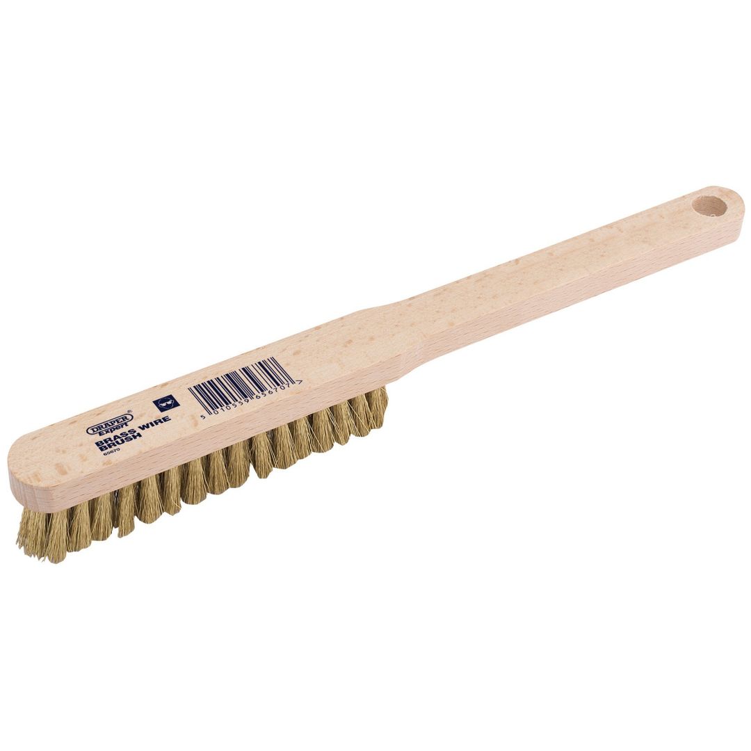 Draper Expert 65670 Brass Fill Wire Hand Brush 225Mm each - Image 1