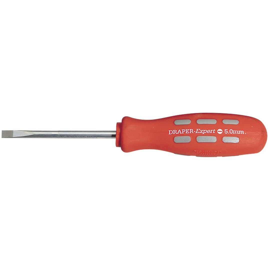 Draper Expert 67852 Plain Slot Parallel Tip Mechanicfts Screwdriver 75 X 5.0Mm (Sold Loose) each - Image 1
