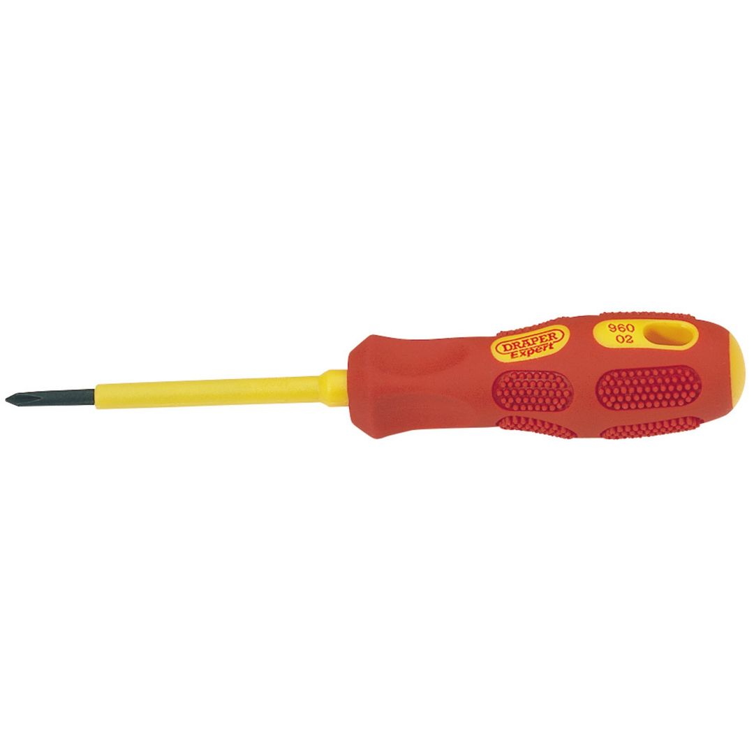 Draper Expert 69224 Vde Approved Fully Insulated Cross Slot Screwdriver No.0 X 60Mm (Sold Loose) each - Image 1