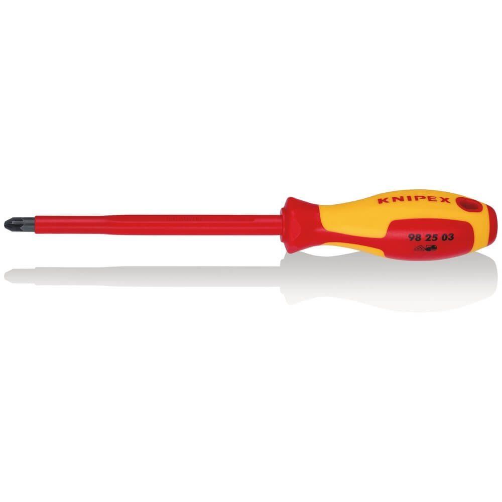 Knipex Knipex 98 25 03 VDE Insulated Pozidriv® Screwdriver PZ3 x 150mm - Image 1