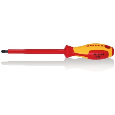 Knipex Knipex 98 25 03 VDE Insulated Pozidriv® Screwdriver PZ3 x 150mm