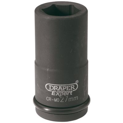 Draper Expert 71908 Hi-Torq® 6 Point Deep Impact Socket 3/4in Sq. Dr. 27Mm each
