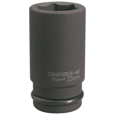 Draper Expert 71924 Hi-Torq® 6 Point Deep Impact Socket 3/4in Sq. Dr. 32Mm each