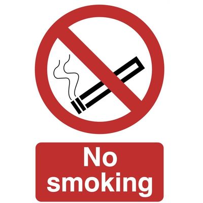 Draper 72165 No Smokingft Prohibition Sign 200 X 300Mm each