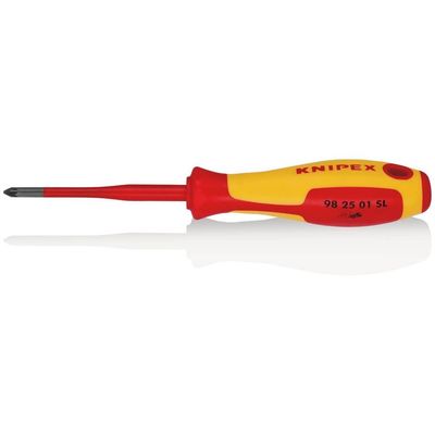 Knipex Knipex 98 25 01 SL VDE Insulated Pozidriv® Screwdriver PZ1 x 80mm - Slim