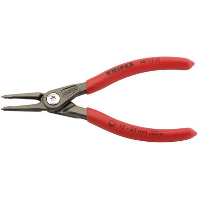 Knipex 48 11 J1 140mm Internal Straight Tip Circlip Pliers, 12 - 25mm Capacity