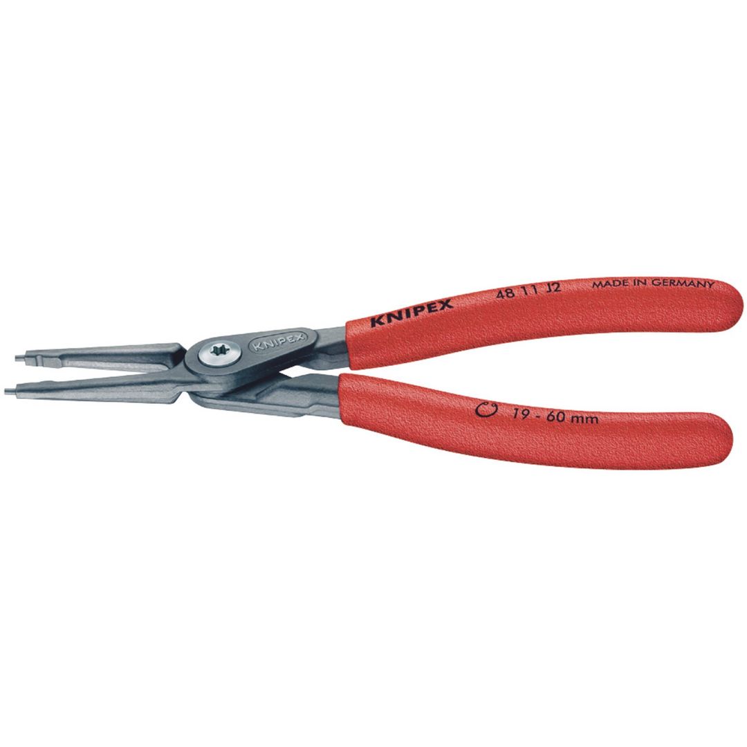 Knipex 75079 48 11 J2 180Mm Internal Straight Tip Circlip Pliers 19 - 60Mm Capacity each - Image 1