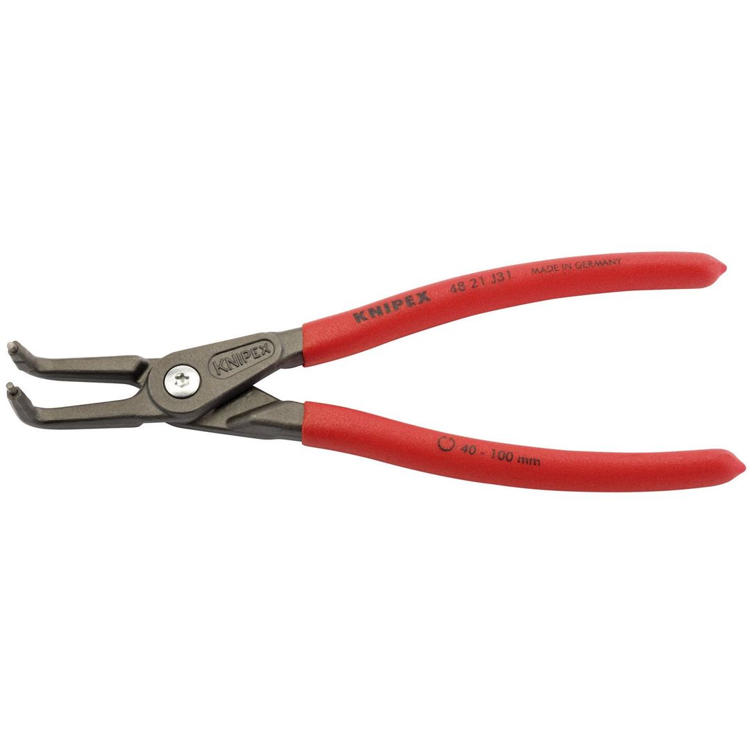 Knipex 75086 48 21 J31 90° Internal Straight Tip Circlip Pliers 40 - 100Mm Capacity 210Mm each - Image 1