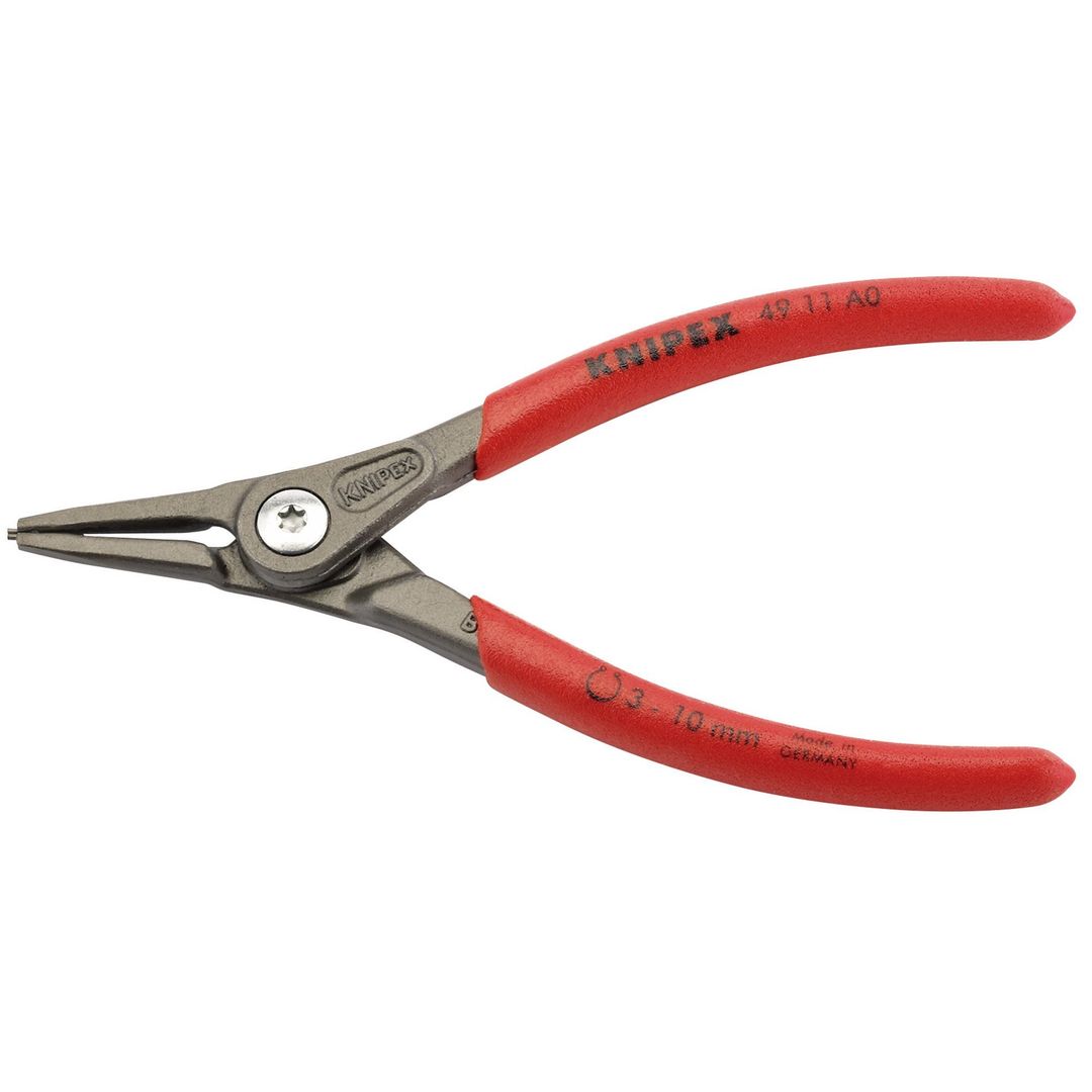 Knipex 75088 49 11 A0 140Mm External Straight Tip Circlip Pliers 3 - 10Mm Capacity each - Image 1