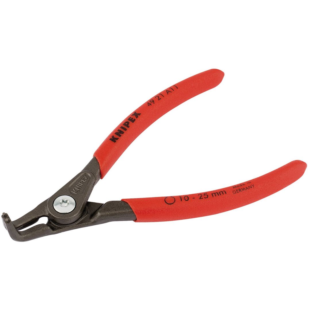 Knipex 75094 49 21 A11 90° External Straight Tip Circlip Pliers 10 - 25Mm Capacity 130Mm each - Image 1