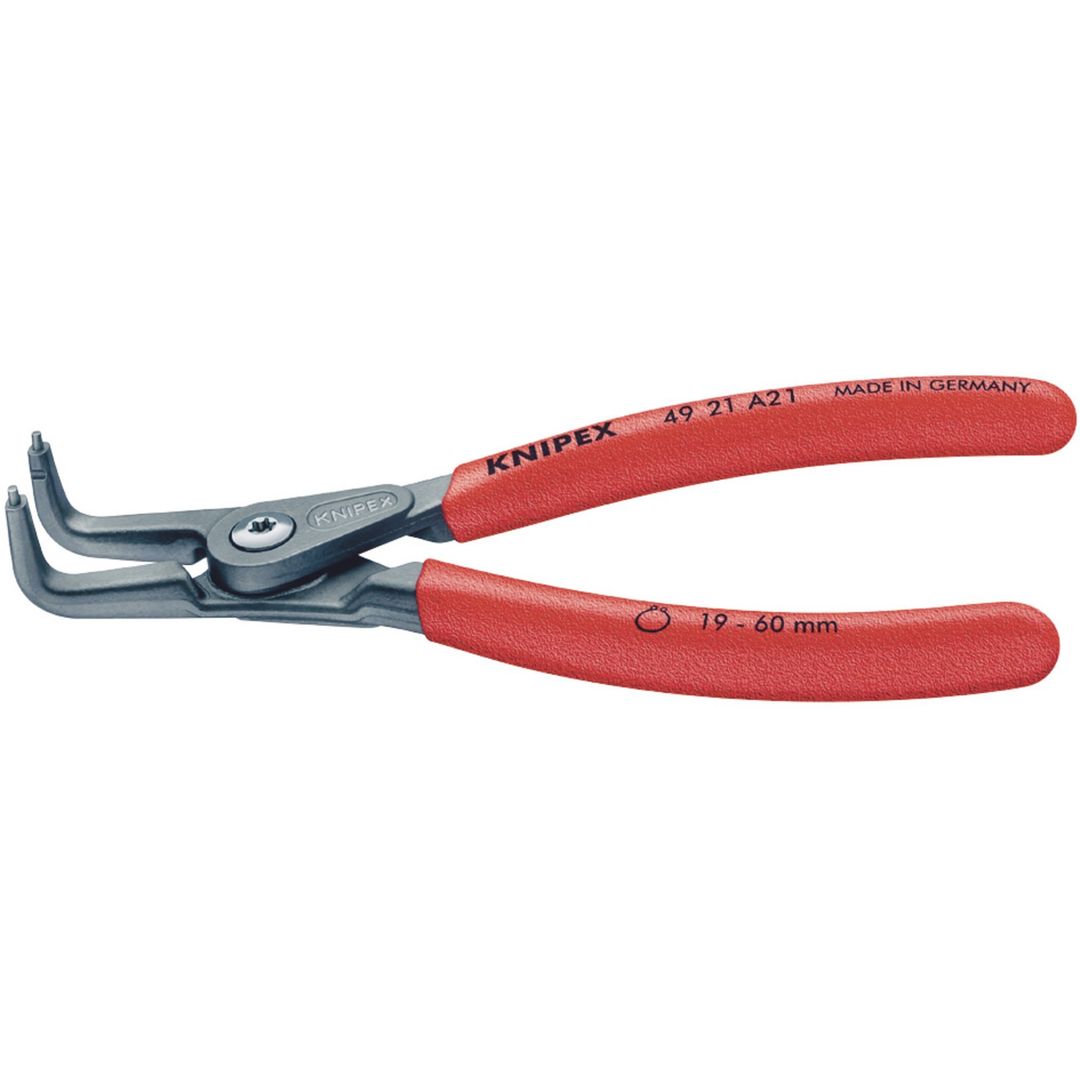 Knipex 75095 49 21 A21 90° External Straight Tip Circlip Pliers 19 - 60Mm Capacity 165Mm each - Image 1