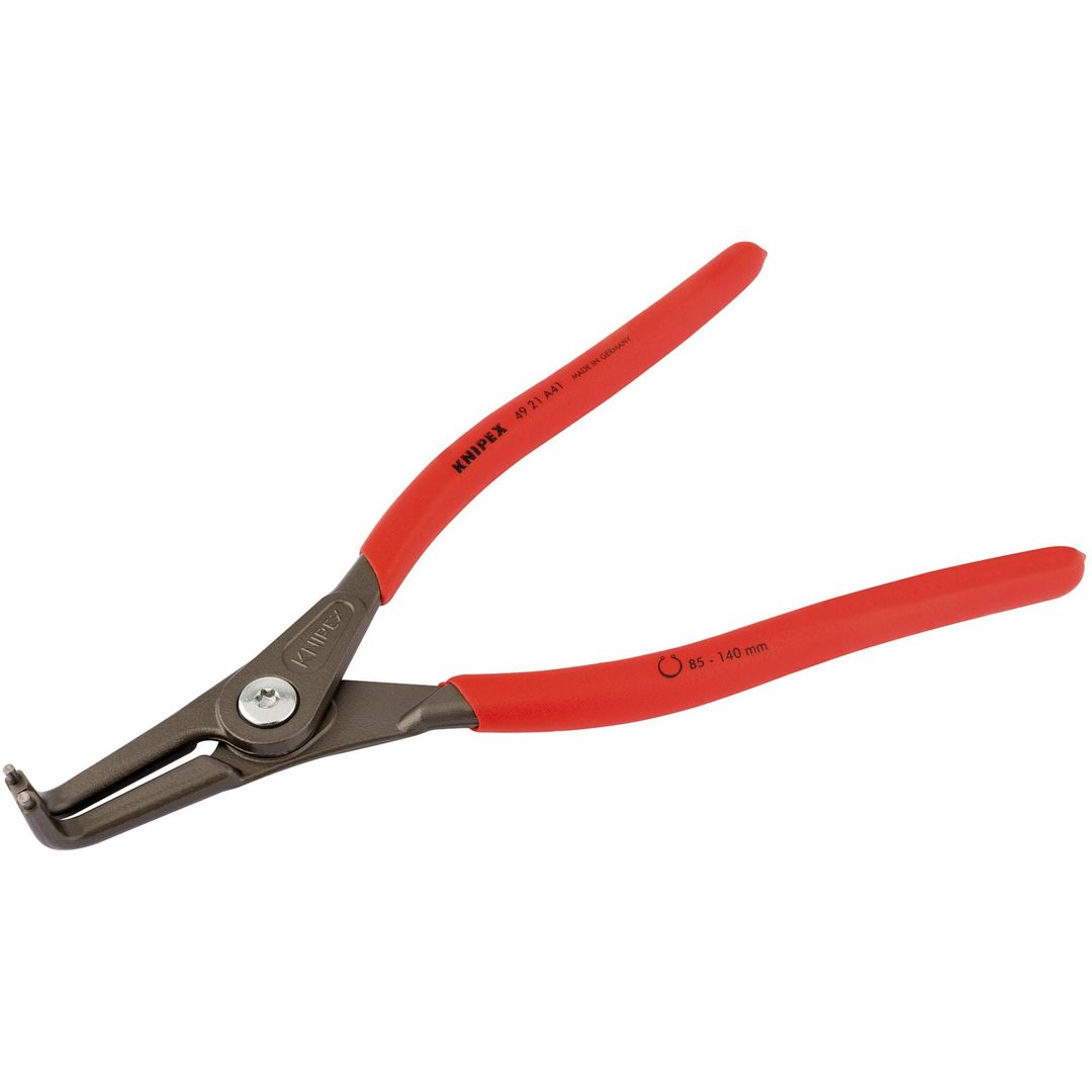 Knipex 75097 49 21 A41 90° External Straight Tip Circlip Pliers 85 - 140Mm Capacity 305Mm each - Image 1