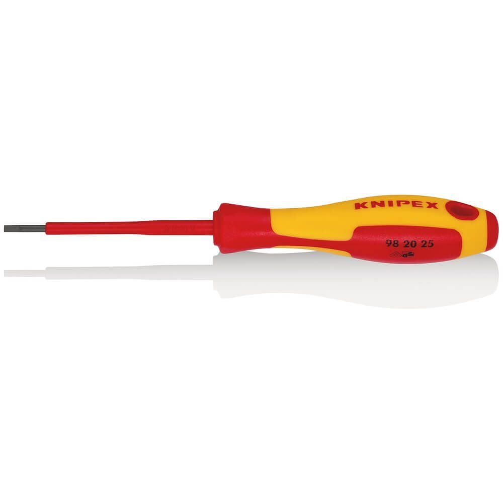 Knipex Knipex 98 20 25 VDE Insulated Slotted Screwdriver 2.5 x 75mm - Image 1