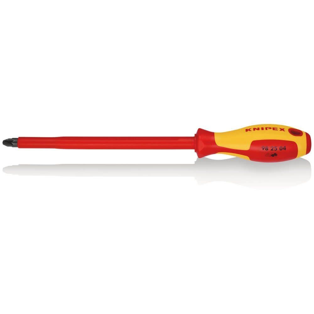 Knipex Knipex 98 25 04 VDE Insulated Pozidriv® Screwdriver Pz4 x 200mm - Image 1