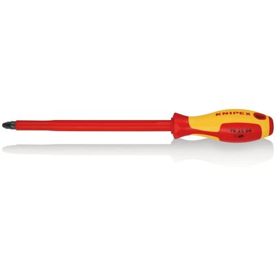 Knipex Knipex 98 25 04 VDE Insulated Pozidriv® Screwdriver Pz4 x 200mm