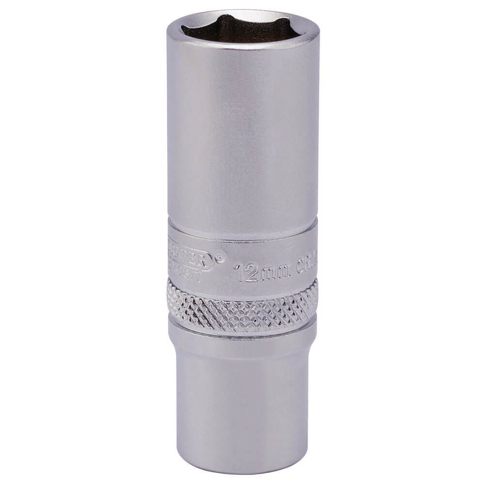 Draper Expert 6 Point Deep Socket, 1/4" Sq. Dr., 12mm - Image 1