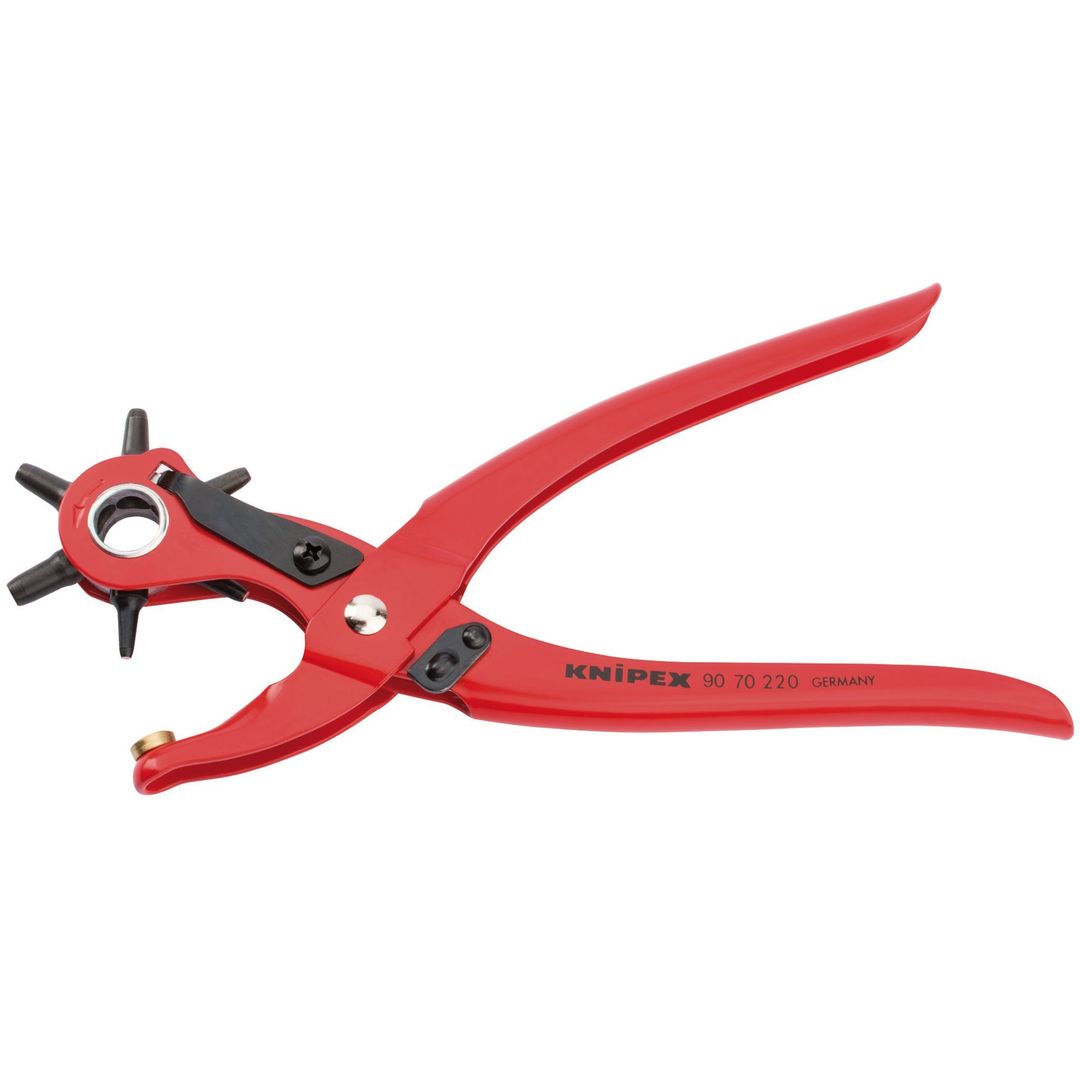 Knipex 87161 90 70 220 Sbe 6 Head Revolving Punch Pliers 220Mm each - Image 1