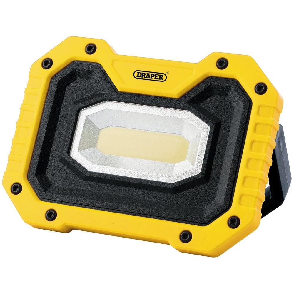 Draper Rechargeable Work Light Power Bank and Wireless Speaker Yellow - Image 1