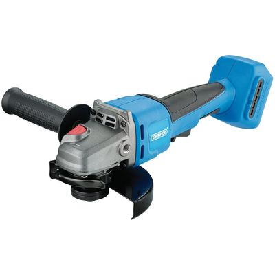 Draper D20AG 20v Cordless Brushless Angle Grinder 115mm / 125mm No Batteries No Battery Charger No Case