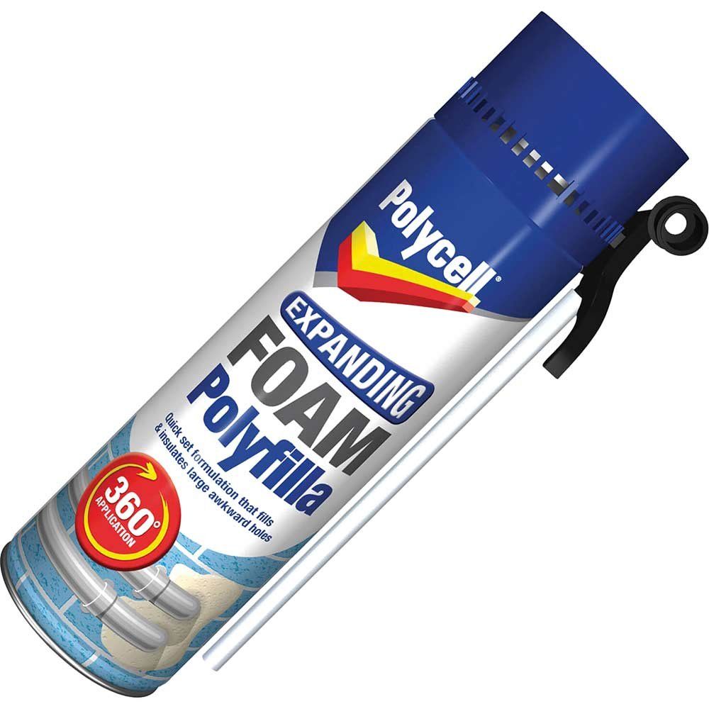 Polycell 5084932 Expanding Foam Filler Gap Gun 500Ml - Image 1