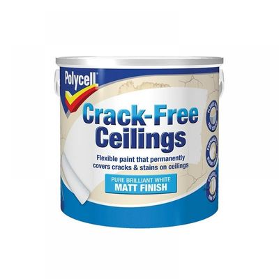 Polycell Crack Free Ceiling Paint Smooth Matt 2.5l