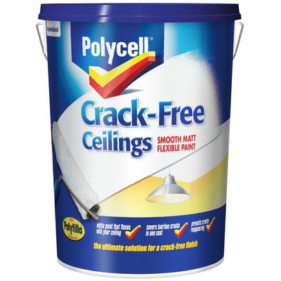 Polycell 5084976 Crack-Free Ceilings Smooth Matt 5 Litre