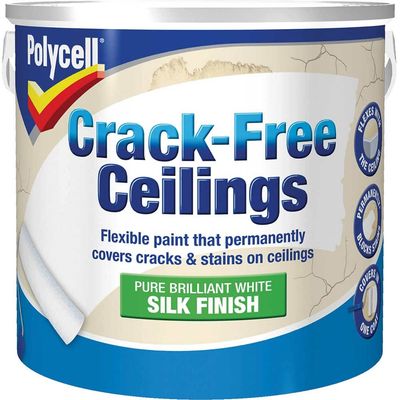 Polycell 5092994 Crack-Free Ceilings Smooth Silk 2.5 Litre