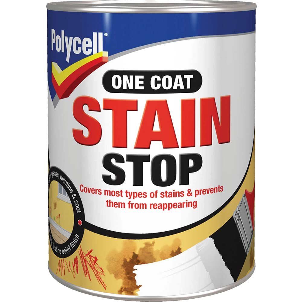 Polycell 5077779 Stain Stop Paint 1 Litre - Image 1