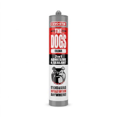 Evo-Stik 30610687 The Dogfts B*Ll*Cks Multipurpose Adhesive & Sealant Crystal Clear 290Ml - Thumbnail 2