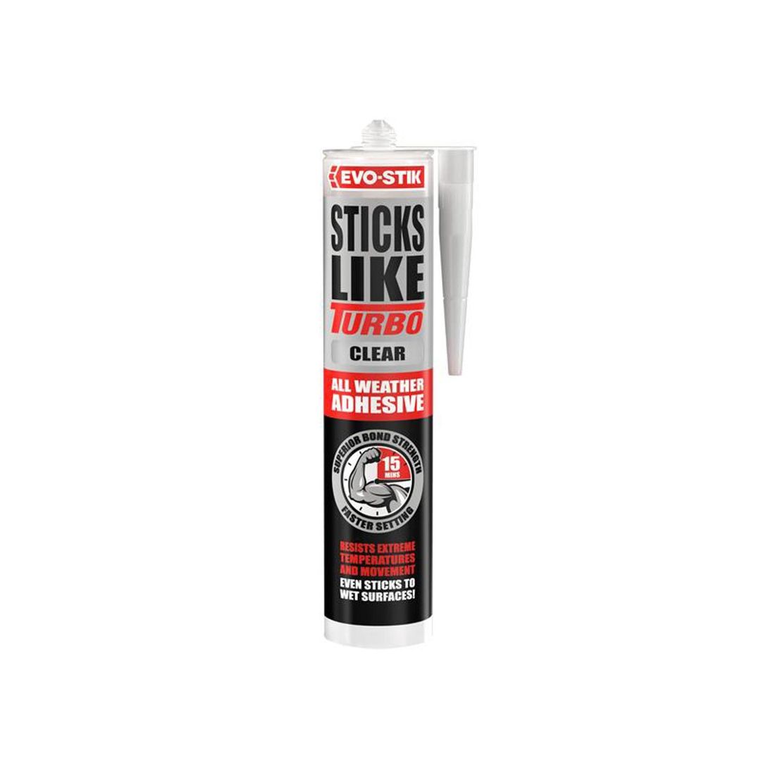 Evo-Stik 30623834 Sticks Like Turbo Clear 290Ml - Image 1