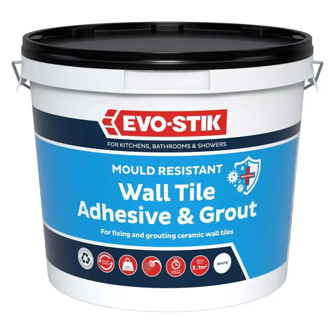 Evo-Stik Water Proof Wall Tile Adhesive/Grout Standard Size - Image 1