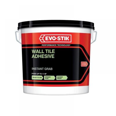 Evo-Stick 30812629 Instant Grab Wall Tile Adhesive 10L Natural