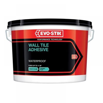 Evo-Stick 30812633 Waterproof Wall Tile Adhesive 10L Natural