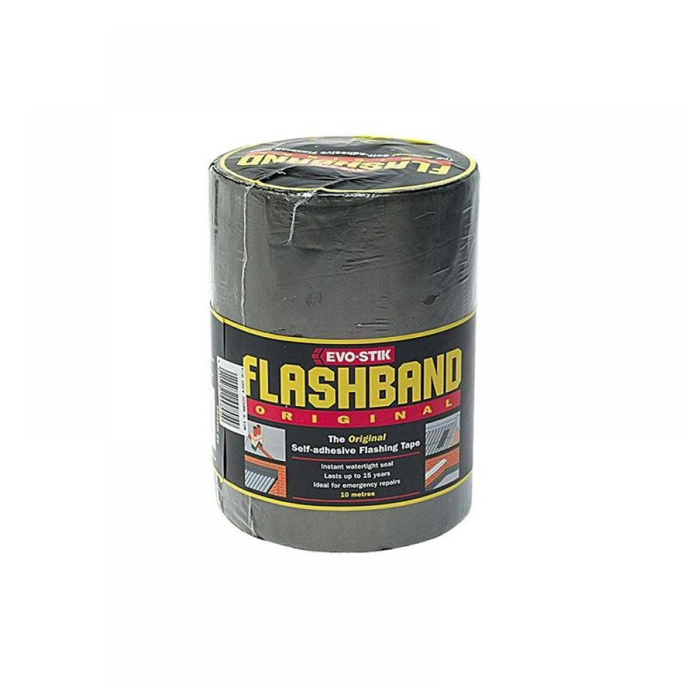 Evo-stik Flashband Self Adhesive Flashing Tape Grey 100mm x 10m - Image 1