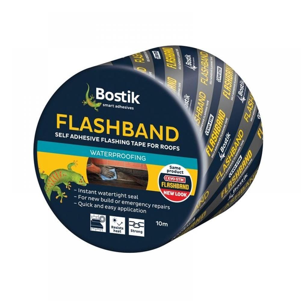 Evo-stik Flashband Self Adhesive Flashing Tape Grey 75mm x 10m - Image 1