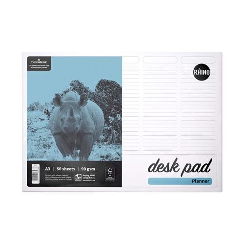 Rhino Desk Pad A3 Planner 90gsm 50 Sheets RDPP - Image 1