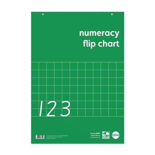Rhino A1 Educational Numeracy Flipchart Pad 30 Leaf S50/B (Pack 5) - RENFC-2 - Image 1