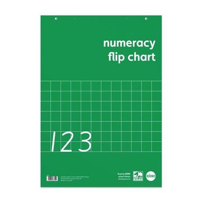 Rhino A1 Educational Numeracy Flipchart Pad 30 Leaf S50/B (Pack 5) - RENFC-2