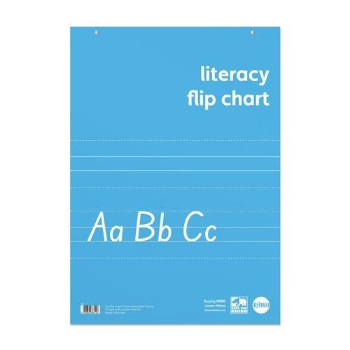 Rhino A1 Educational Literacy Flipchart Pad 30 Leaf FCLTW/B (Pack 5) - RELFC-8 - Image 1
