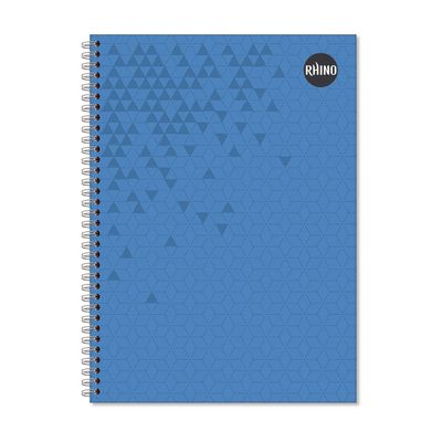 Rhino A4 Twinwire Hardback Notebook 160 Page Feint Ruled 8mm (Pack 5) - RTWA4B-2