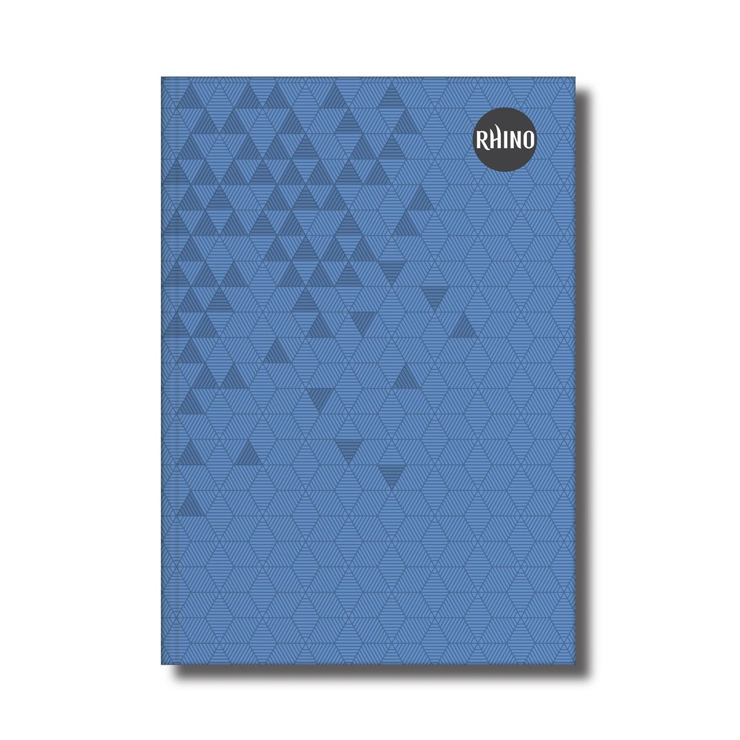 Rhino A5 Casebound Book 192 Page Feint Ruled 8mm (Pack 5) - RCBA5B-8 - Image 1
