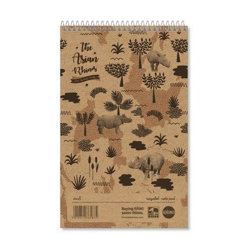 Rhino 200 x 127 Recycled Shorthand Notebook (SRN8-8) 80 Leaf 8mm Lined - Image 1